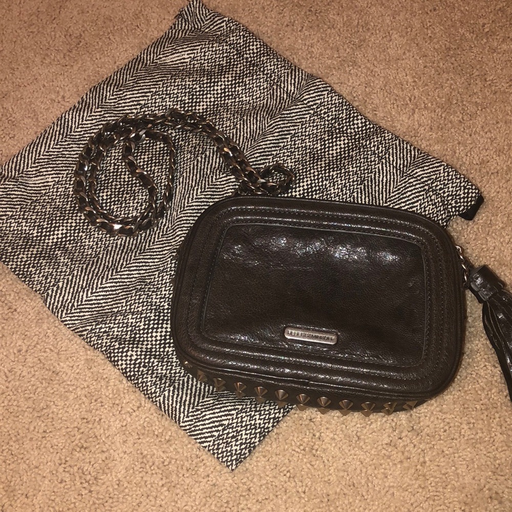 Rebecca Minkoff Grey Studded Crossbody